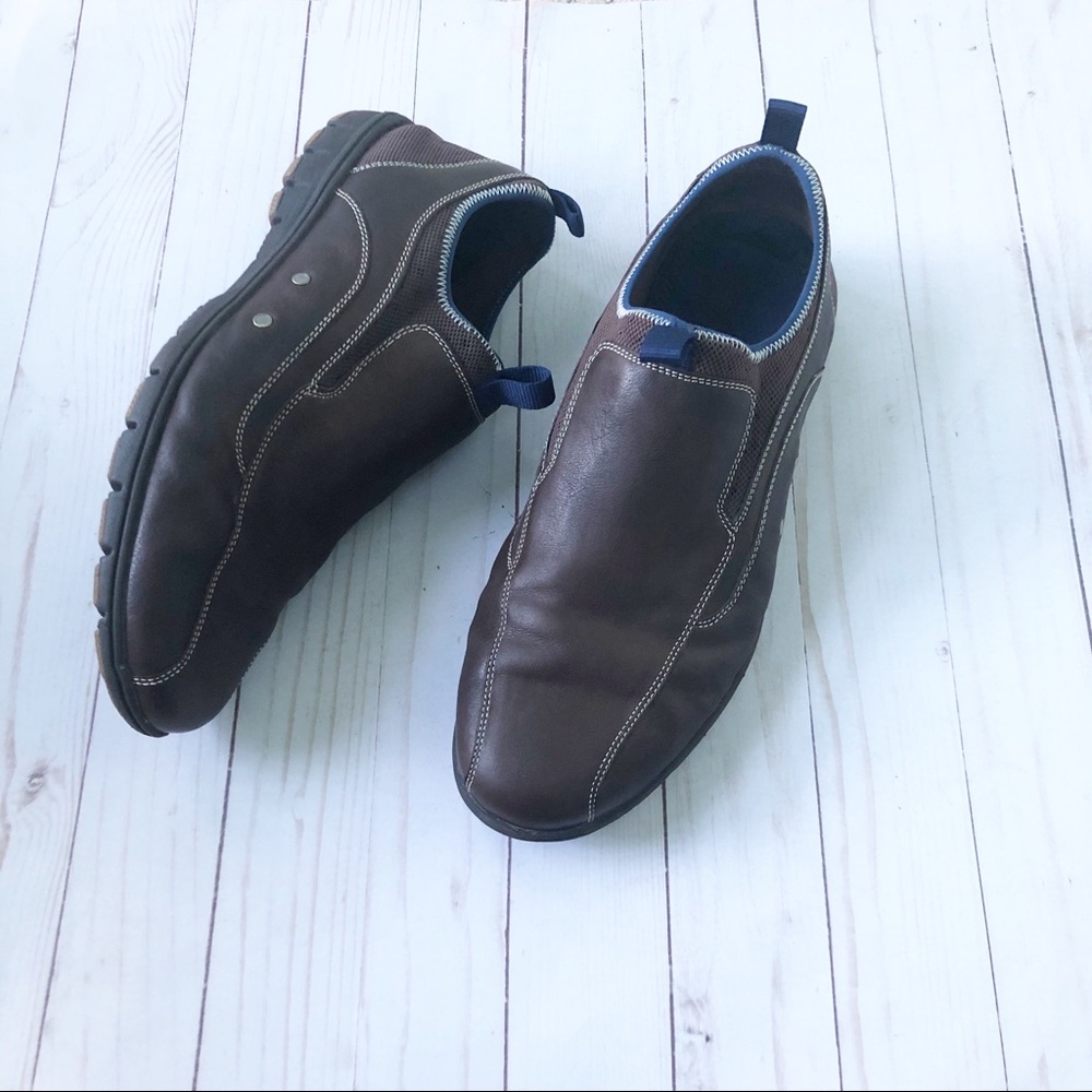 Cole Haan Brown Leather slip on Men Shoes Size 12